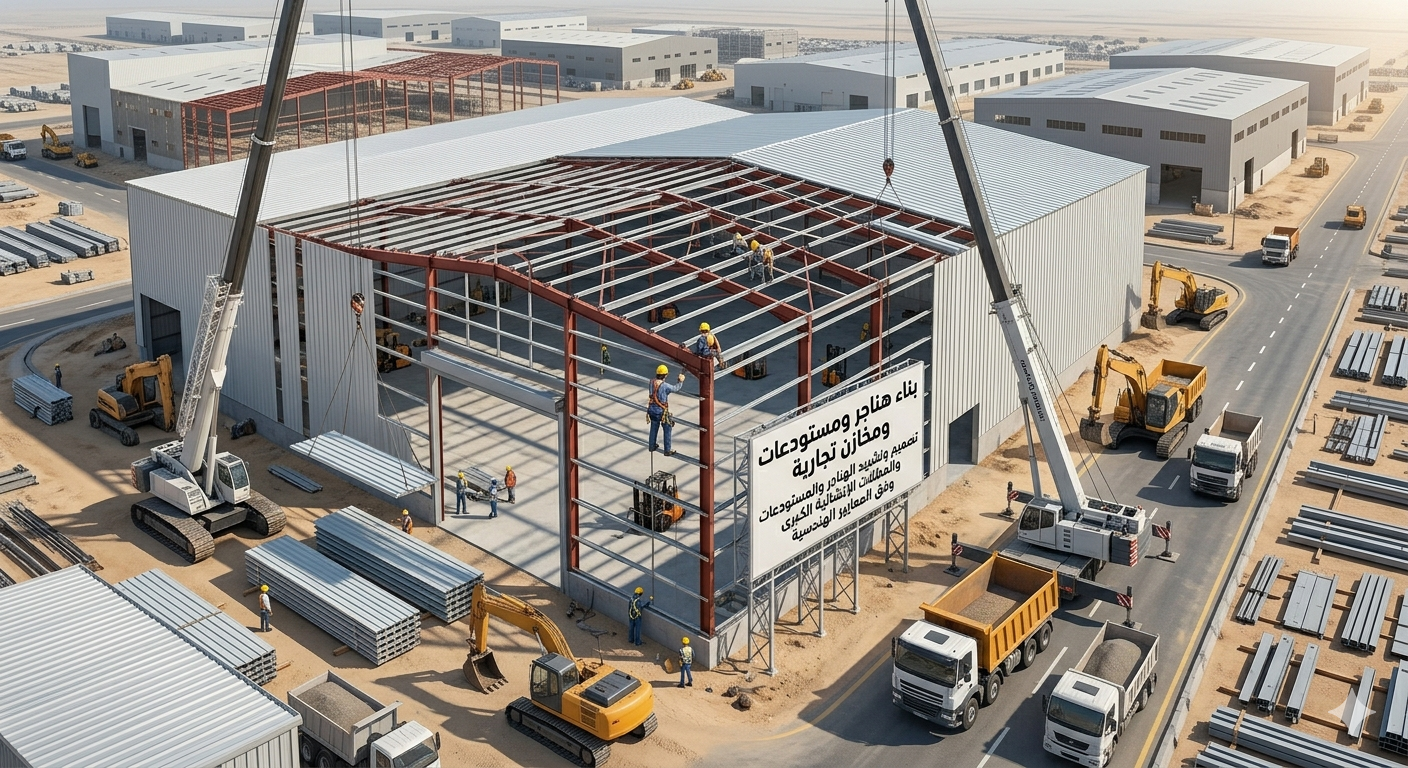 تركيب غرف ساندوتش بانل بالرياض | بناء ملاحق ومستودعات معزولة