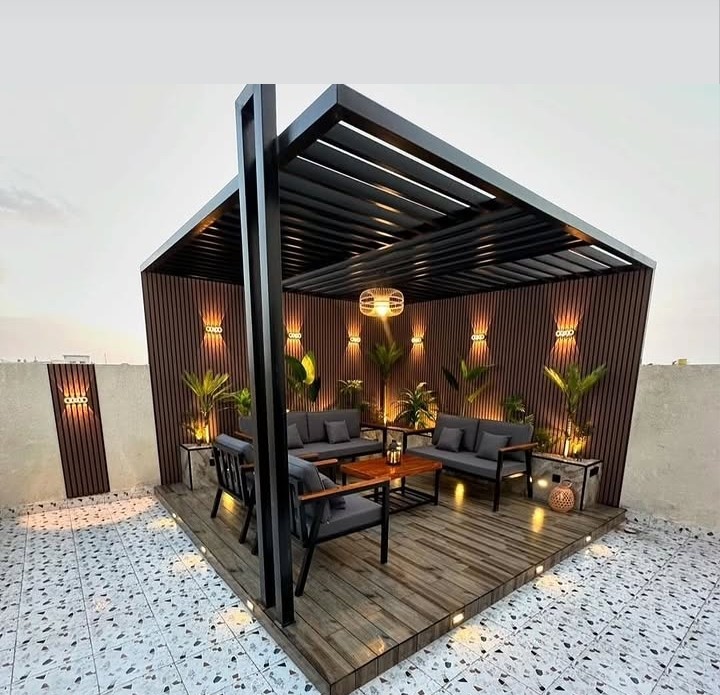 برجولات عصريه من سماء الرياض 