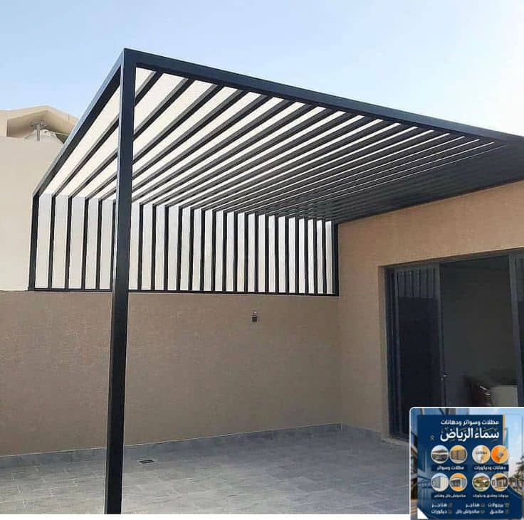 تركيب برجولات وجلسات بمختلف المقاسات في جميع انحاء الرياض، برجولات حديد، برجولات قص ليزر، برجولات خش