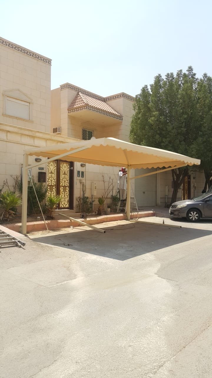 صور مشاريع مظلات مواقف سيارات في الرياض 1