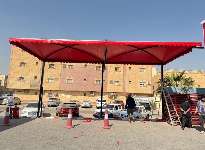 تركيب مظلات مواقف سيارات خارجية بالرياض
