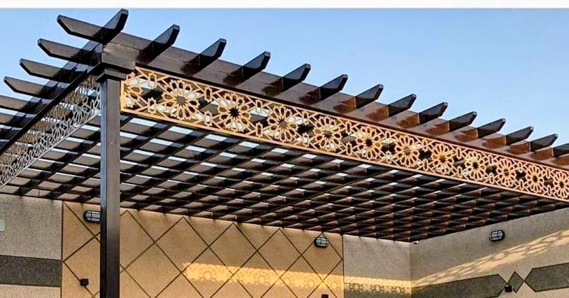 افضل اشكال البرجولات الخشبية والحديديه 